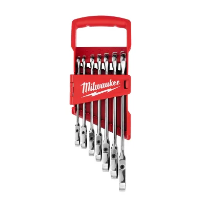 (7PC) SAE Flex Head Ratcheting Combination Wrench