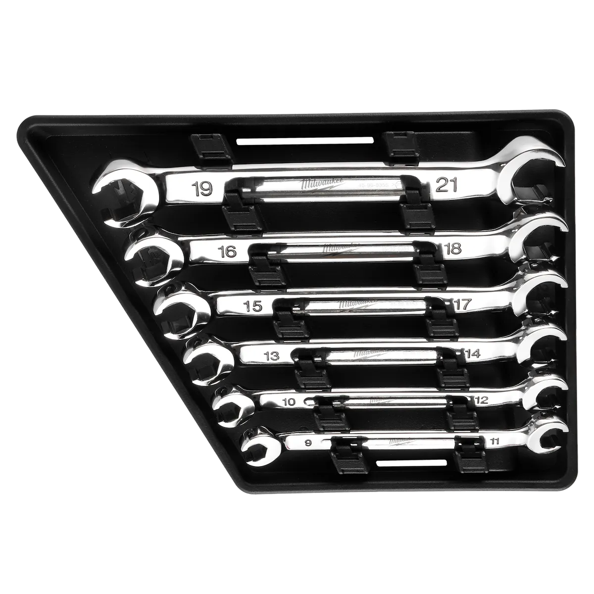 6PC Double End Flare Nut Wrench Set - Metric