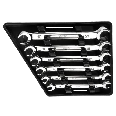 6PC Double End Flare Nut Wrench Set - Metric