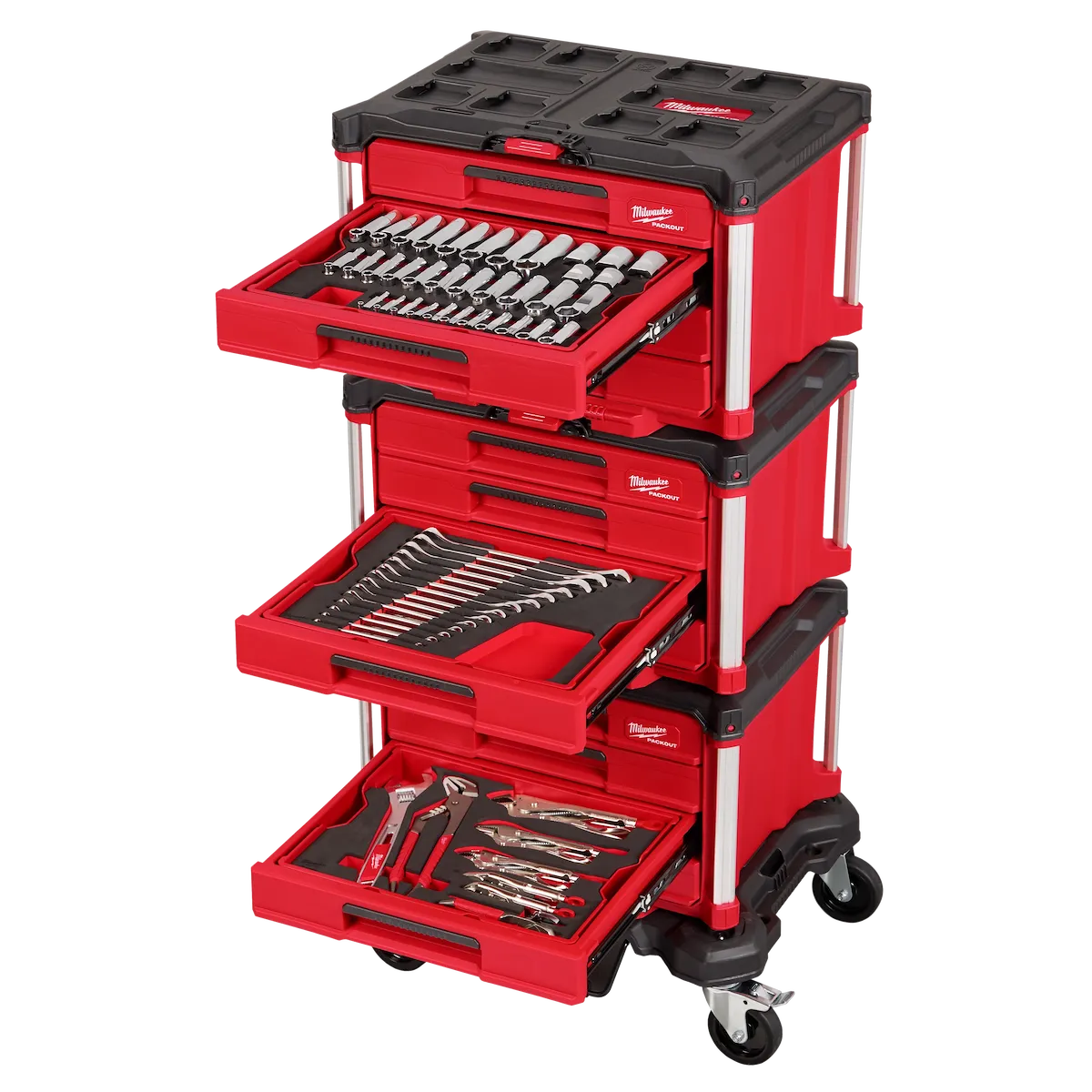 366PC. Master Mechanics Hand Tool Set with Drawers and Dolly