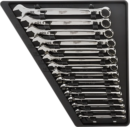 15PC Combination Mechanic Wrench Set - Metric