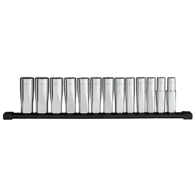 13PC 1/2" Drive 12-Point Deep Well Metric Socket Set