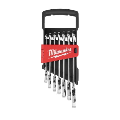 (7PC) Metric Flex Head Ratcheting Combination Wrench