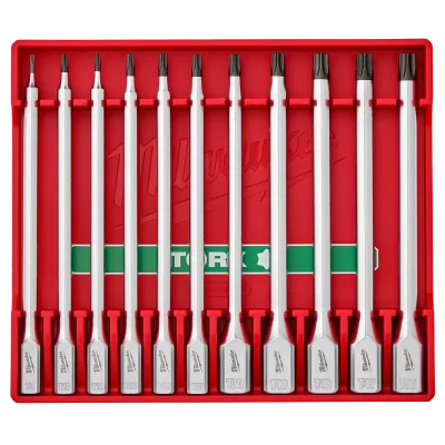 11PC Long TORX® Bit Socket Set | 1/4" & 3/8" Drive