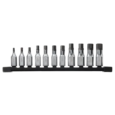 (11PC) 3/8" Drive Hex Bit Socket Set - Metric