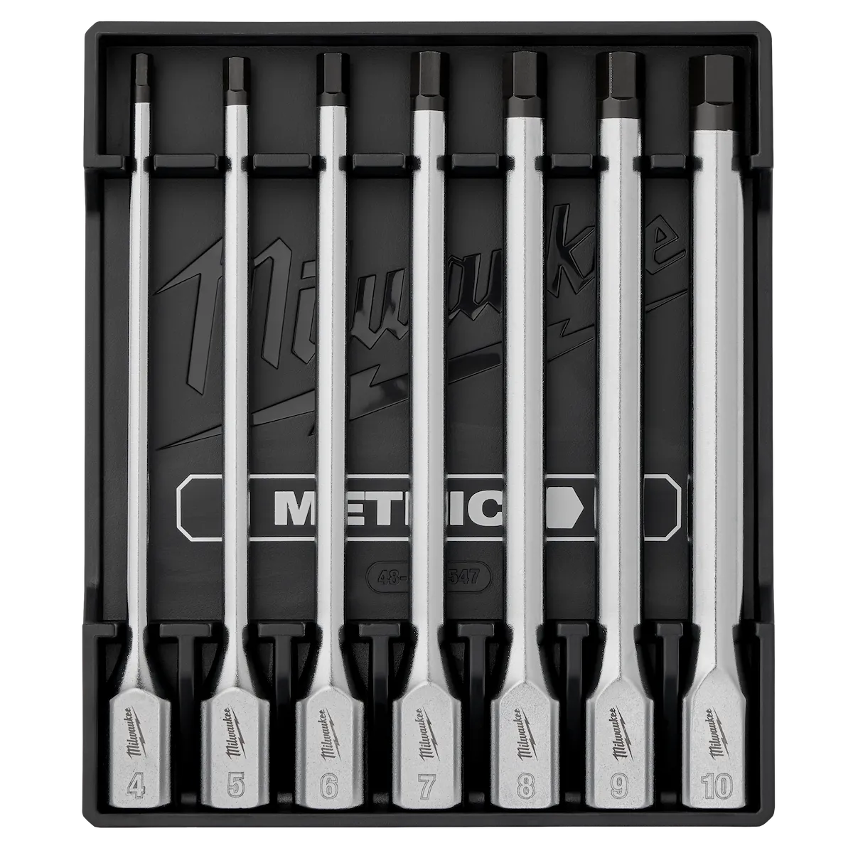 7PC 3/8" Drive Long Hex Bit Socket Set - Metric