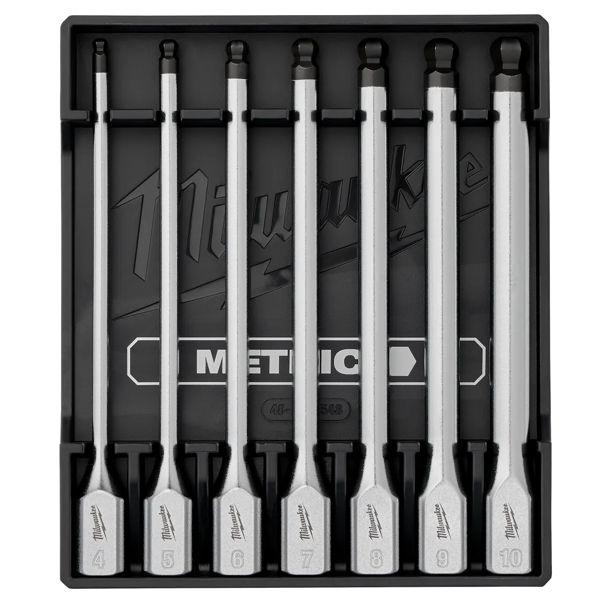 7PC 3/8" Drive Long Ball End Hex Bit Socket Set - Metric