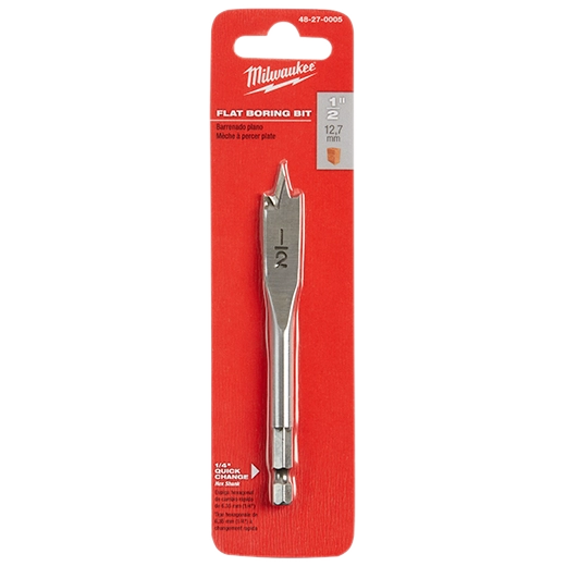 Milwaukee Tool (6) 1/2" x 4.5" Flat Boring Bit 48-27-0005