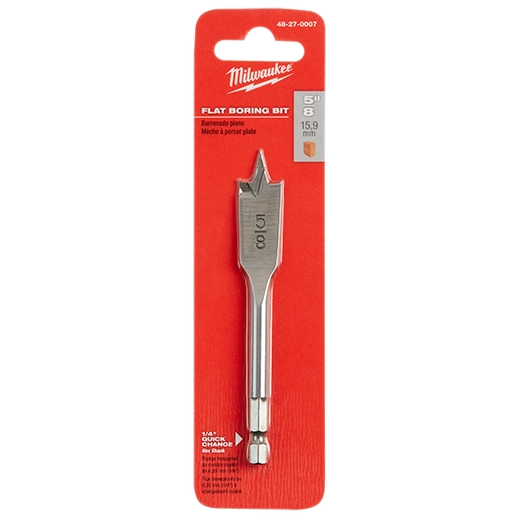 5/8" x 4.5" Flat Boring Spade Bit
