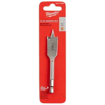 Milwaukee Tool (6) 1/2" x 4.5" Flat Boring Bit 48-27-0009