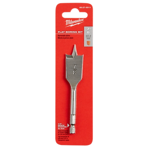 7/8" x 4.5" Flat Boring Spade Bit