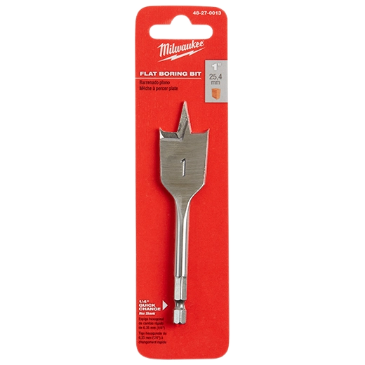 Milwaukee Tool (6) 1/2" x 4.5" Flat Boring Bit 48-27-0013