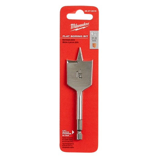 1-1/4" x 4.5" Flat Boring Spade Bit