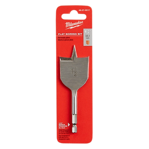 1-1/2" x 4.5" Flat Boring Spade Bit