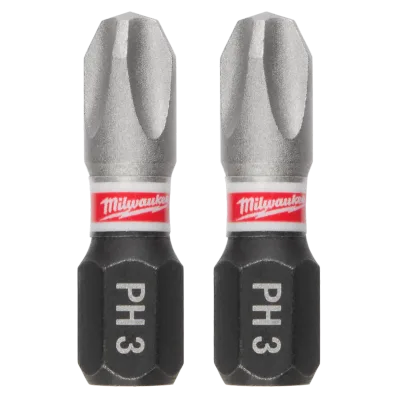 SHOCKWAVE™ 1" Impact Duty Phillips #3 Insert Driver Bits (2 PK)