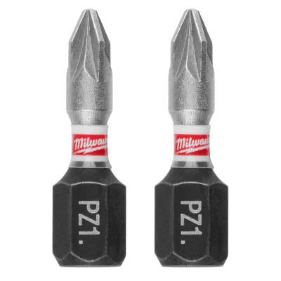SHOCKWAVE™ 1" Impact Duty Pozidriv #1 Insert Driver Bits (2 PK)