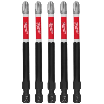 SHOCKWAVE™ 3-1/2" Impact Phillips #3 Power Driver Bits (5 PK)