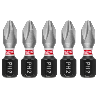 SHOCKWAVE™ 1" Impact Duty Phillips #2 Insert Driver Bits (5 PK)