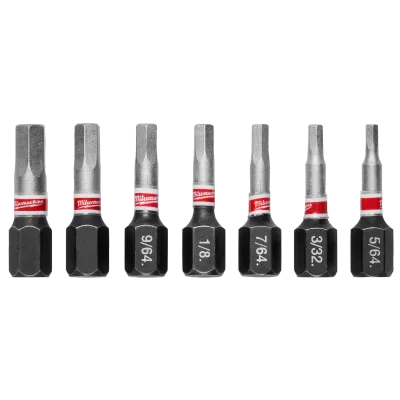 SHOCKWAVE™ 1" Hex Security Insert Bit Set - 7PC