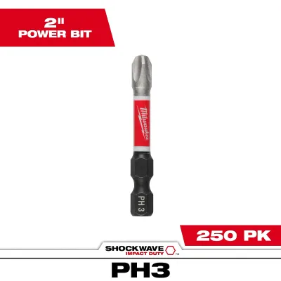 SHOCKWAVE™ 2" Power Bit PHILLIPS #3 Bulk 250