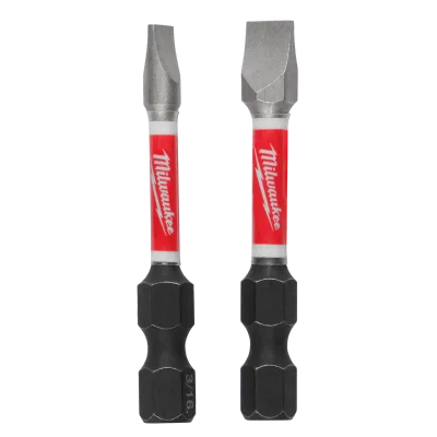 SHOCKWAVE™ 2" Impact Slotted 3/16" & 1/4" Power Bit (2 PK)