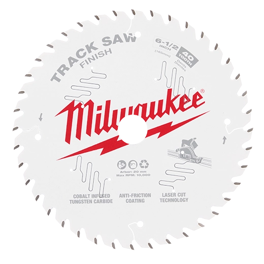 6-1/2” 40T Finish Track Saw Blade