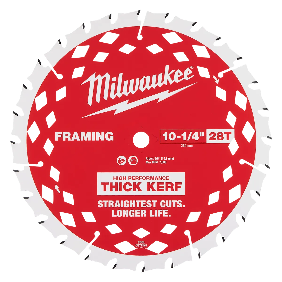 10-1/4” 28T Thick Kerf Framing Circular Saw Blade