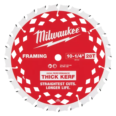 10-1/4” 28T Thick Kerf Framing Circular Saw Blade