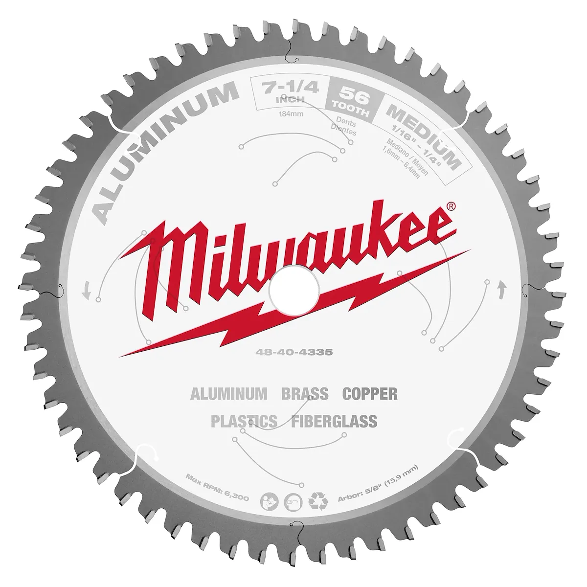 Milwaukee Tool Metal Cutting Circular Saw Blades 48-40-4335