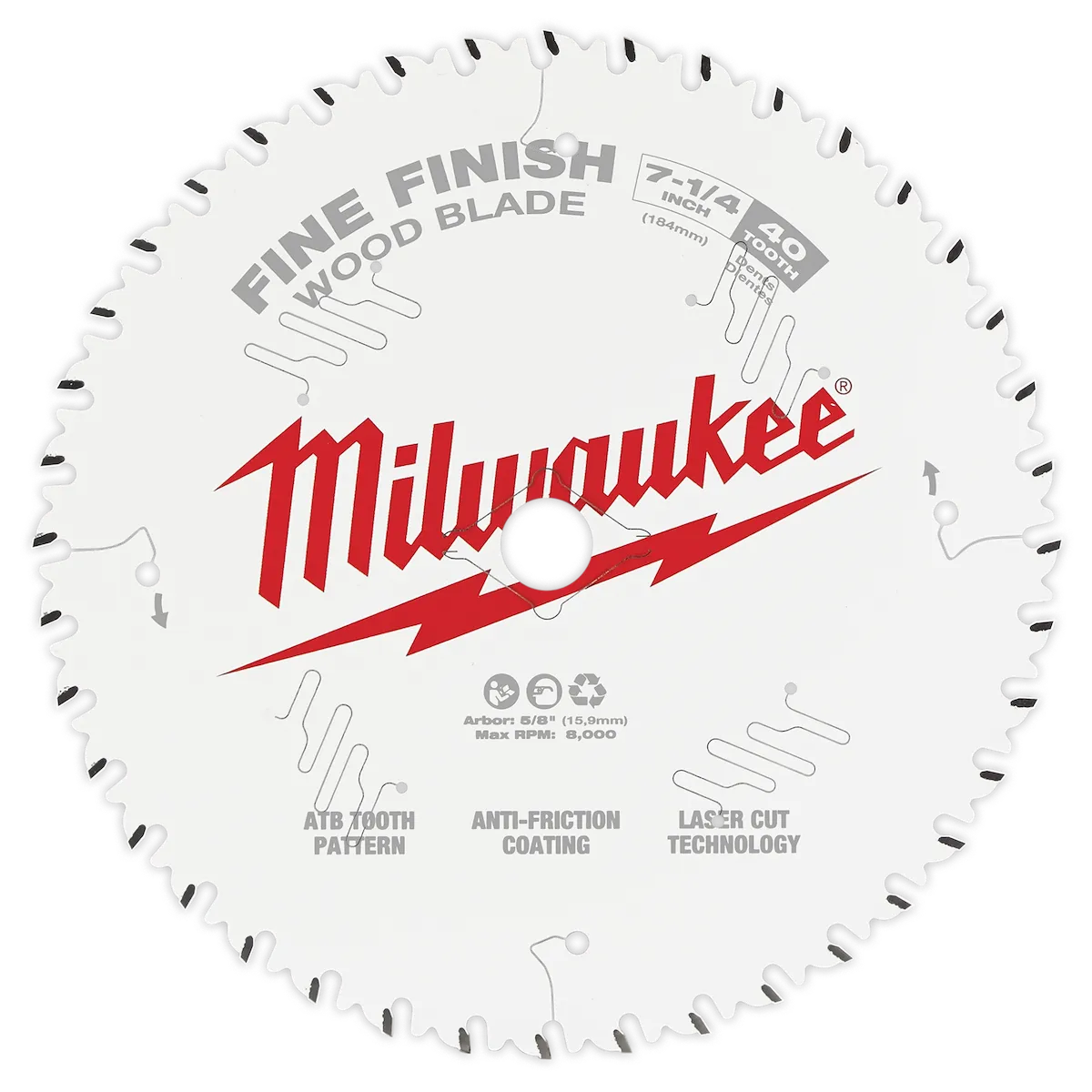 6-1/2" 40T Fine Finish Circular Saw Blade (Bulk 10)