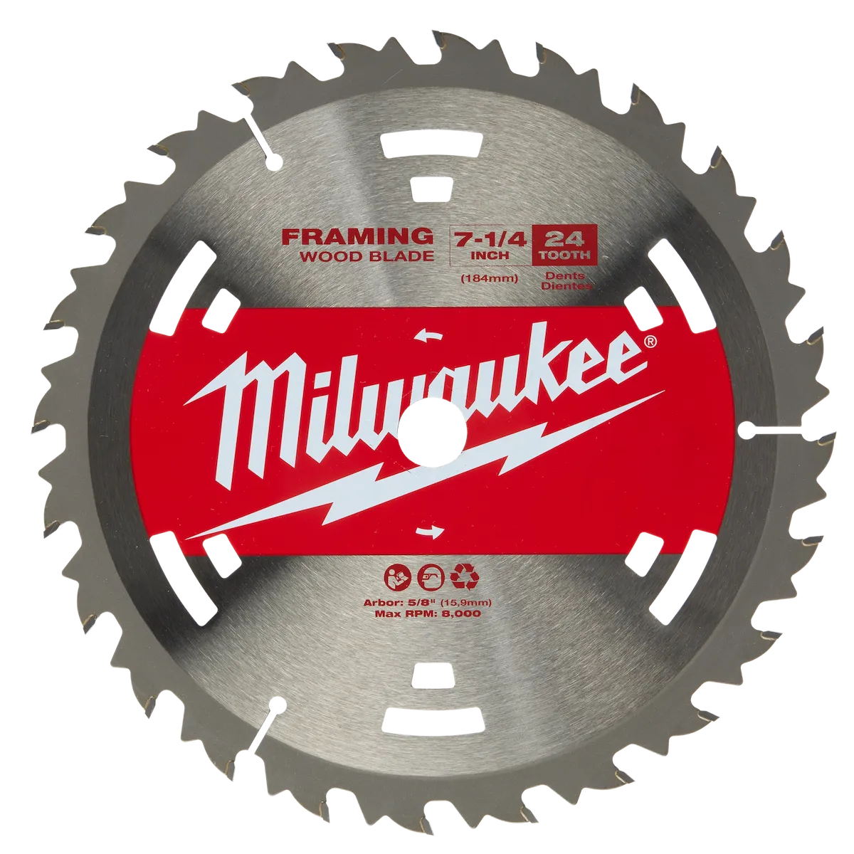 Circular Saw Framing Blades 7-1/4" 24T (10PK)