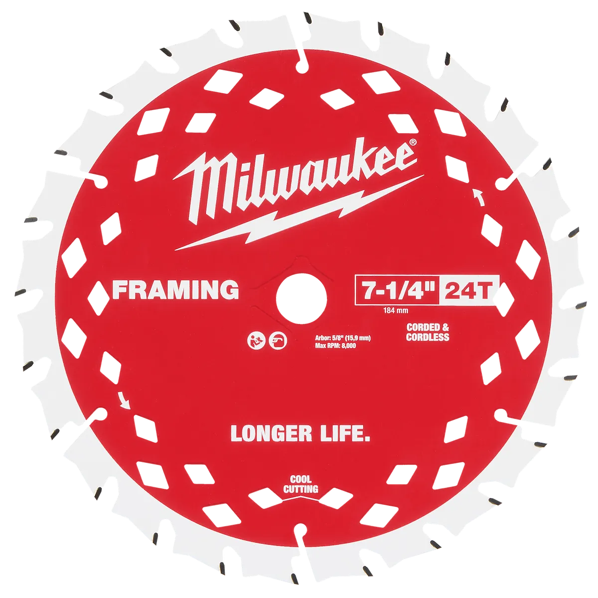 7-1/4" 24T Framing Circular Saw Blades