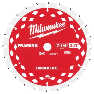 7-1/4" 24T Framing Circular Saw Blades