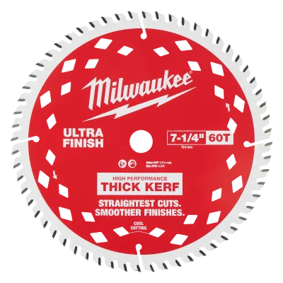 7-1/4" 60T Ultra Fine Finish Circular Saw Blades (Bulk 10)