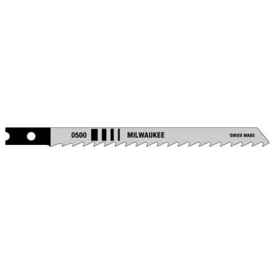 Milwaukee 4-Inch 6 TPI U-Shank HCS Jig Saw Blade — 5-Pack