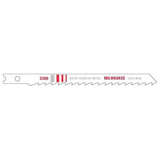 Milwaukee 4-Inch 6 TPI U-Shank Bi-Metal Jig Saw Blade — 5-Pack