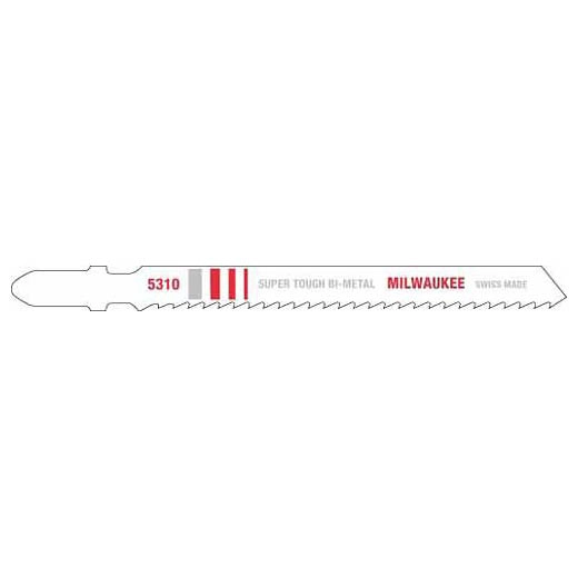 Milwaukee 4-Inch 10 TPI T-Shank Bi-Metal Multi-Material Jig Saw Blade — 5-Pack
