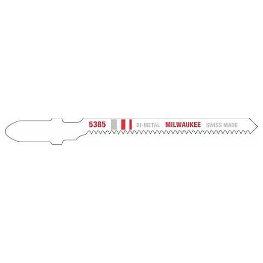 Milwaukee 3-Inch 20 TPI T-Shank Bi-Metal Scroll Jig Saw Blade — 5-Pack