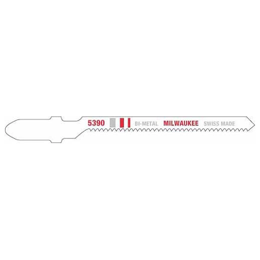 Milwaukee 3-Inch 12 TPI T-Shank Bi-Metal Scroll Jig Saw Blade — 5-Pack