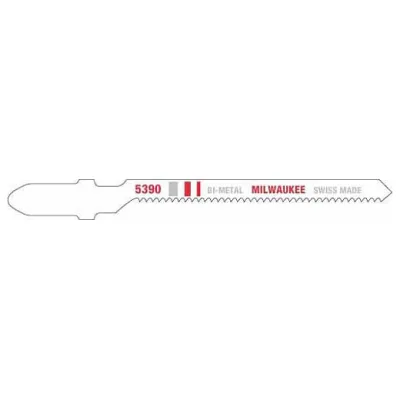Milwaukee 3-Inch 12 TPI T-Shank Bi-Metal Scroll Jig Saw Blade — 5-Pack