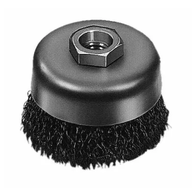 3-1/2" Crimped Wire Cup Brush- Carbon Steel