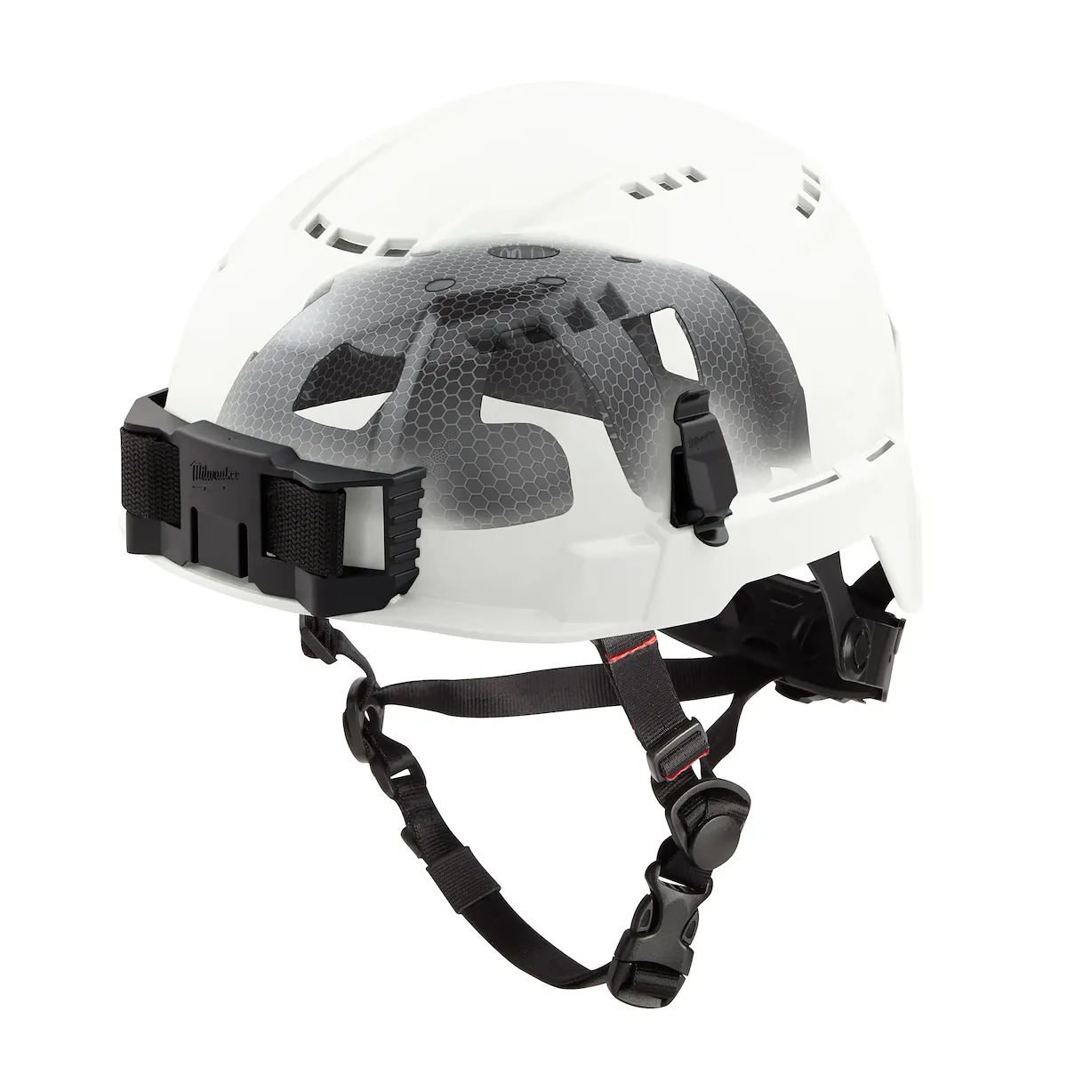 Class C BOLT™ White Vented Safety Helmet w/ IMPACT ARMOR™ Liner
