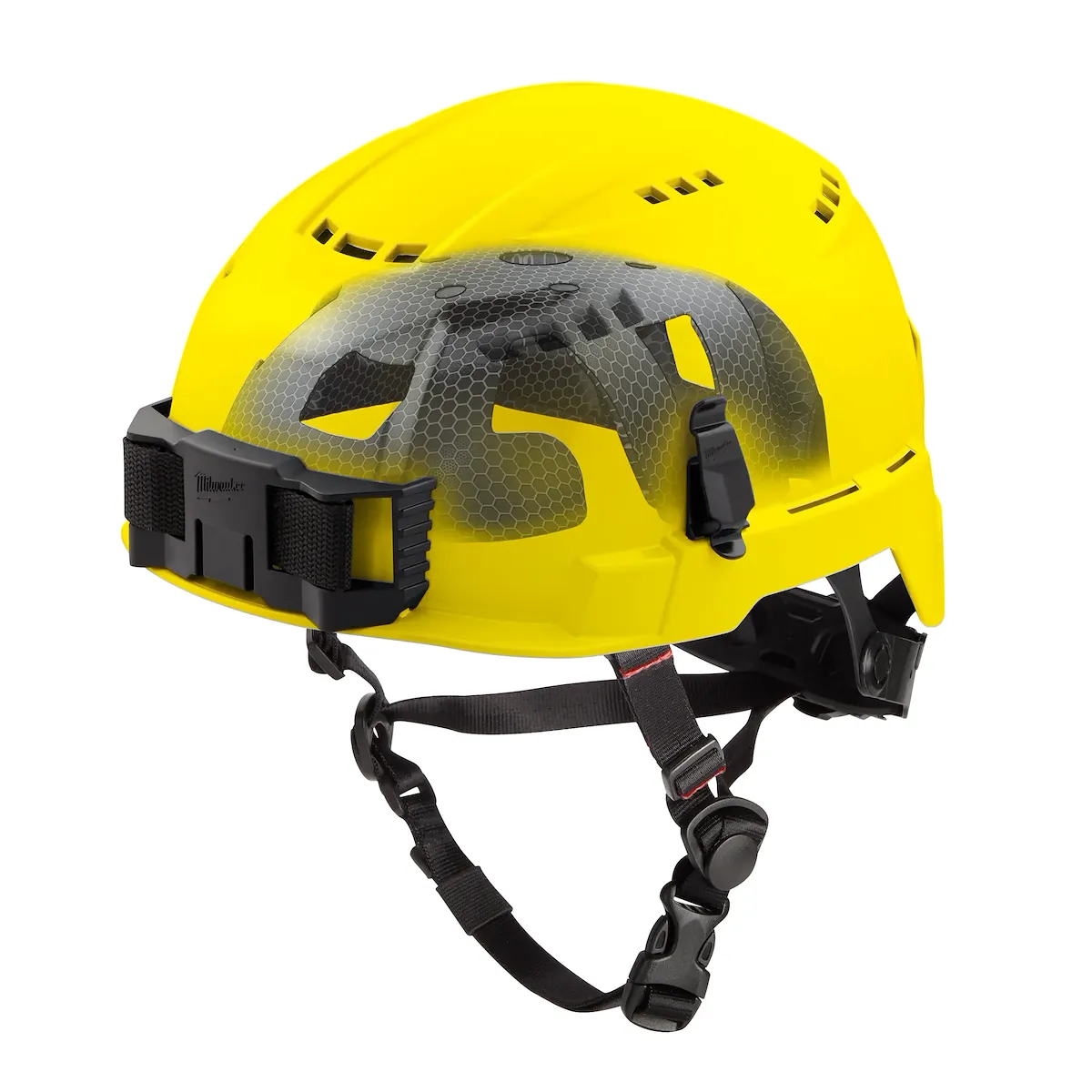 Class C BOLT™ Yellow Vented Safety Helmet w/ IMPACT ARMOR™ Liner