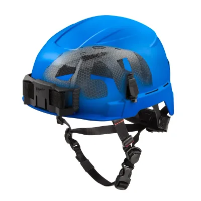 Class E BOLT™ Blue Safety Helmet w/ IMPACT ARMOR™ Liner