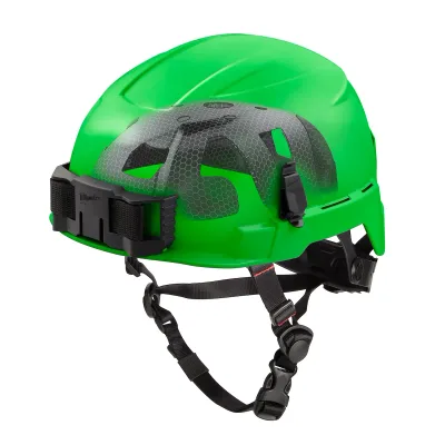 Class E BOLT™ Green Safety Helmet w/ IMPACT ARMOR™ Liner