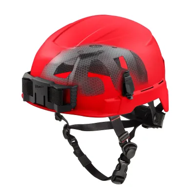 Class E BOLT™ Red Safety Helmet w/ IMPACT ARMOR™ Liner