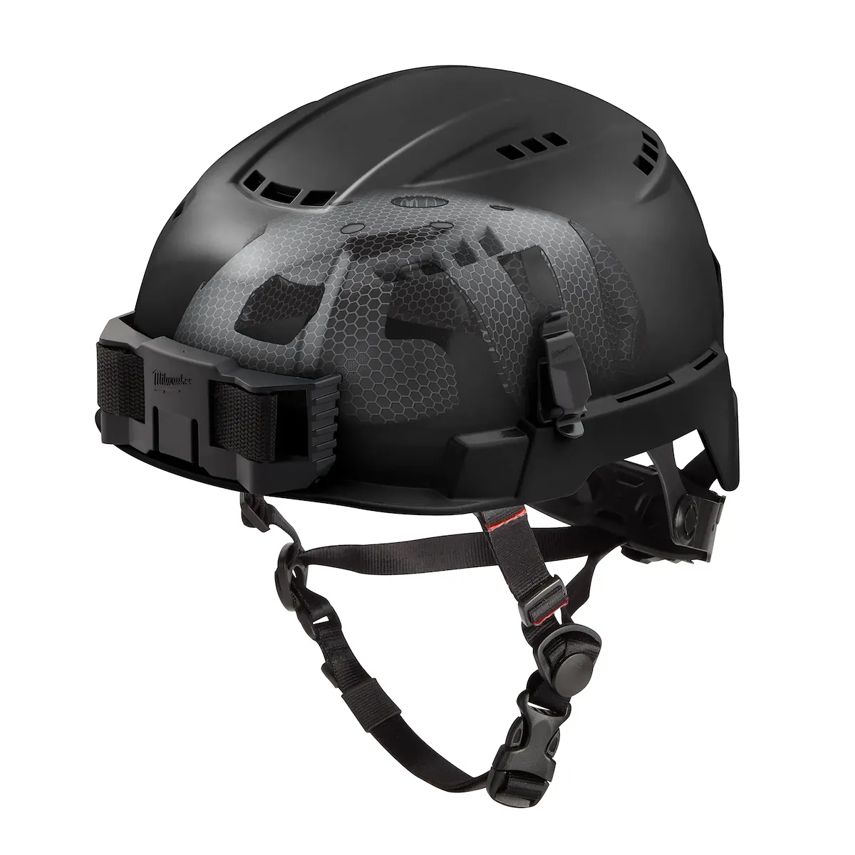 Class C BOLT™ Black Vented Safety Helmet w/ IMPACT ARMOR™ Liner