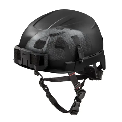 Class E BOLT™ Black Safety Helmet w/ IMPACT ARMOR™ Liner
