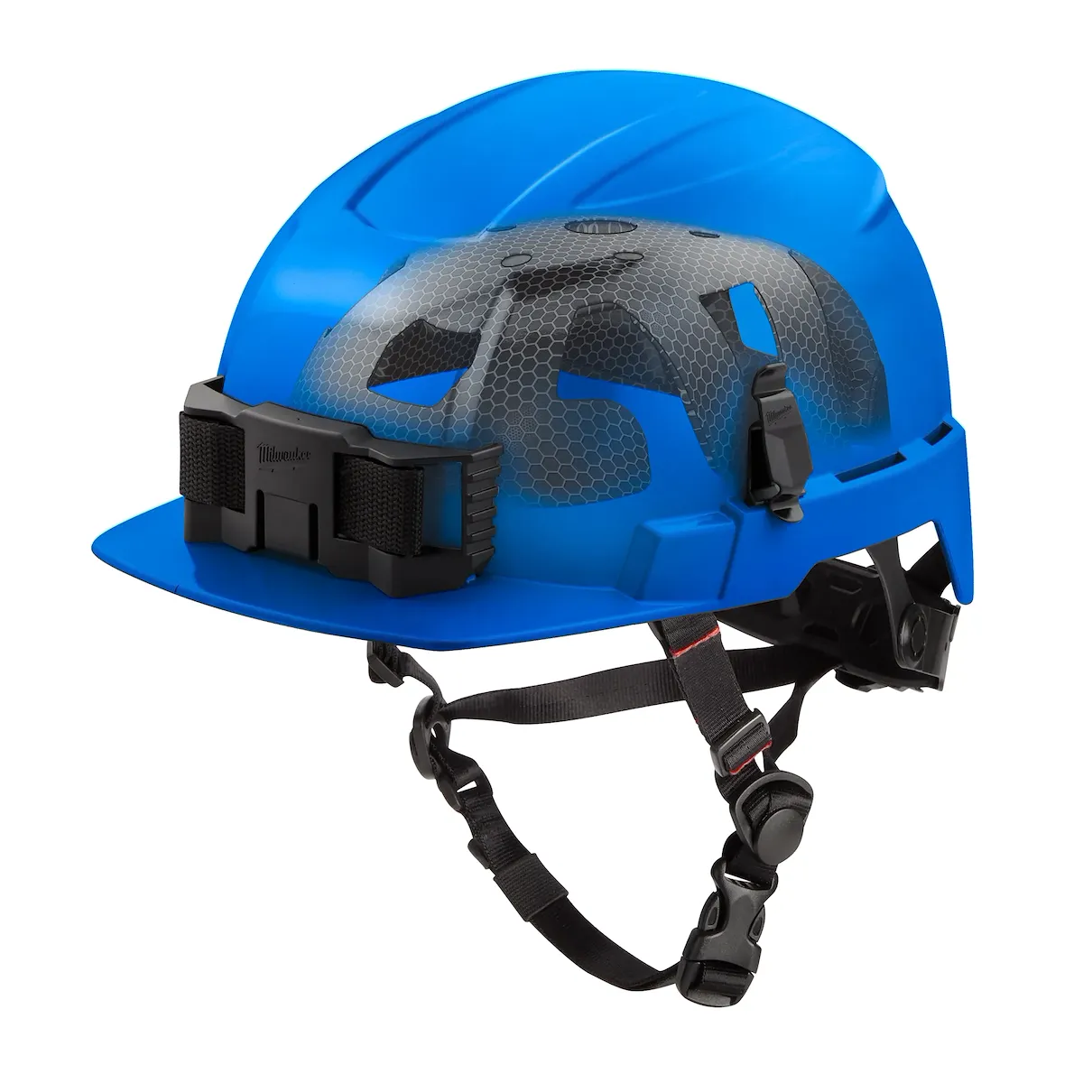 Class E BOLT™ Blue Front Brim Safety Helmet w/ IMPACT ARMOR™ Liner