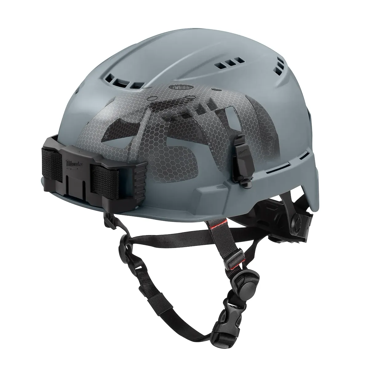 Class C BOLT™ Gray Vented Safety Helmet w/ IMPACT ARMOR™ Liner